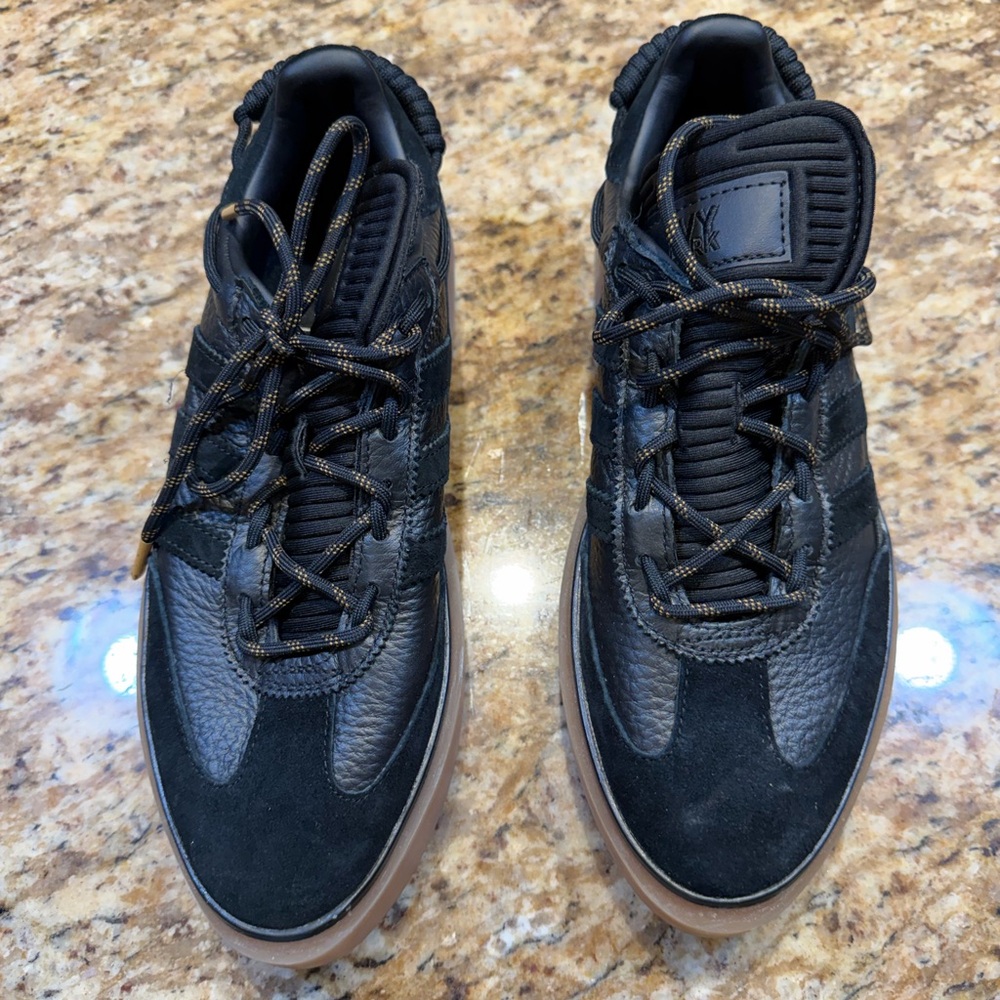 IVY PARK Black Leather & Suede Sneakers with Brown Sole